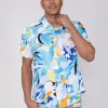 Chemise manches courtes légère fleurie