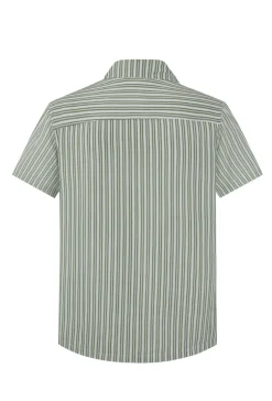 Chemise manches courtes rayée
