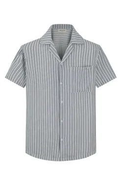 Chemise manches courtes rayée