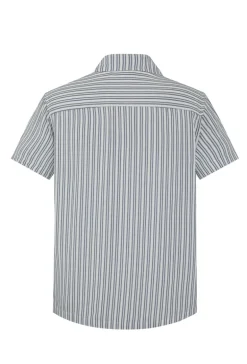 Chemise manches courtes rayée