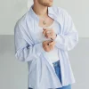 Chemise manches longues à rayures