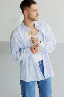 Chemise manches longues à rayures