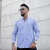 Chemise manches longues à rayures