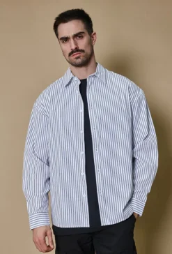 Chemise manches longues à rayures