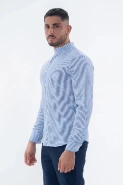 Chemise manches longues à rayures