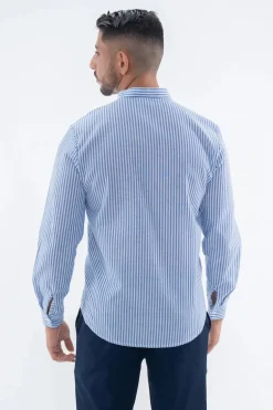Chemise manches longues à rayures