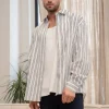 Chemise manches longues a rayures
