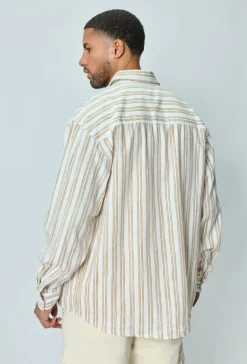 Chemise manches longues a rayures