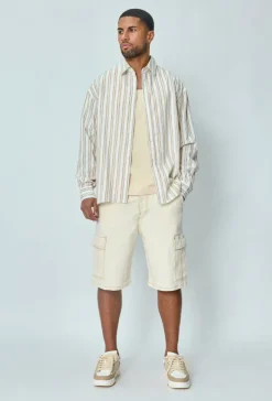 Chemise manches longues a rayures