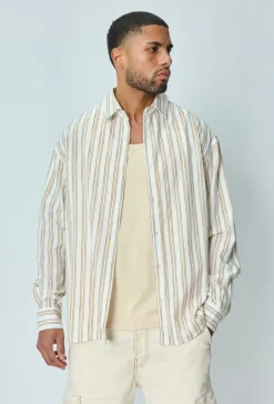 Chemise manches longues a rayures