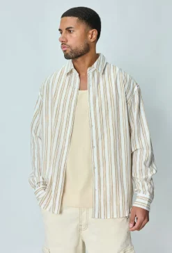 Chemise manches longues a rayures