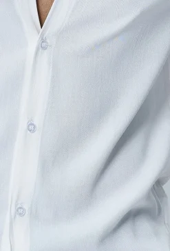 Chemise manches longues décontractée à col à revers