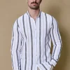 Chemise rayée manches longues