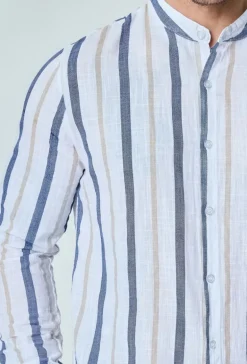 Chemise rayée manches longues