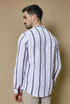 Chemise rayée manches longues