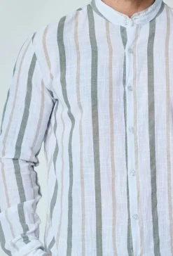 Chemise rayée manches longues