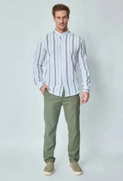 Chemise rayée manches longues