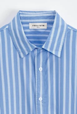 Chemise simple à rayures
