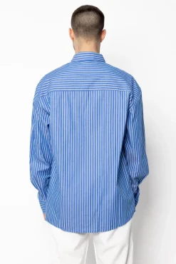 Chemise simple à rayures