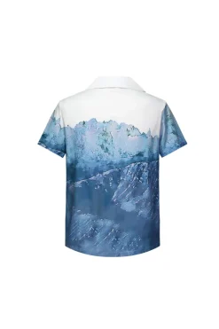 Chemise structuré imprimé paysage
