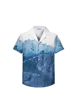 Chemise structuré imprimé paysage