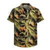 Chemise structuré imprimé tropical