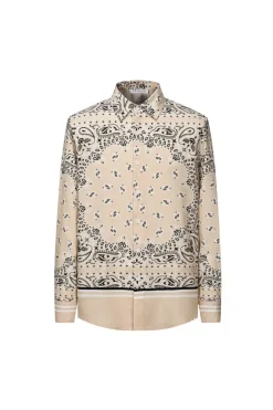 Chemise structuré manches longues motifs bandana