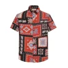 Chemise structurée à motifs baroque