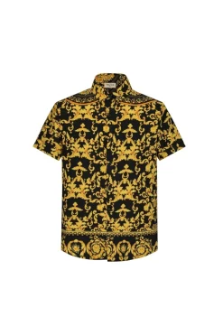 Chemise structurée à motifs baroque