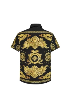 Chemise structurée à motifs baroque
