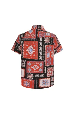 Chemise structurée à motifs baroque
