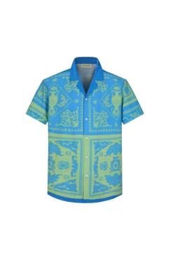 Chemise structurée à motifs baroque