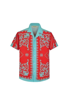 Chemise structurée à motifs baroque