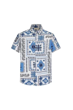 Chemise structurée à motifs baroque