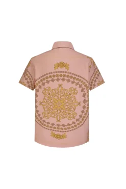 Chemise structurée à motifs baroque