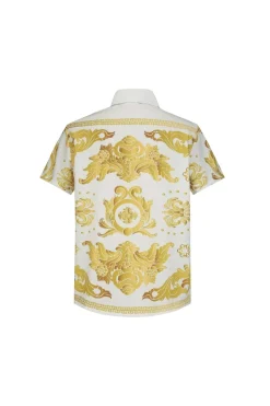 Chemise structurée à motifs baroque