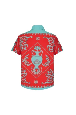 Chemise structurée à motifs baroque