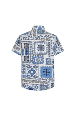 Chemise structurée à motifs baroque