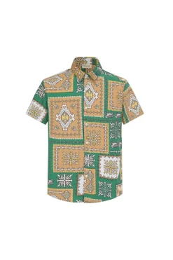 Chemise structurée à motifs baroque
