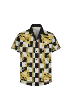 Chemise structurée à motifs baroque