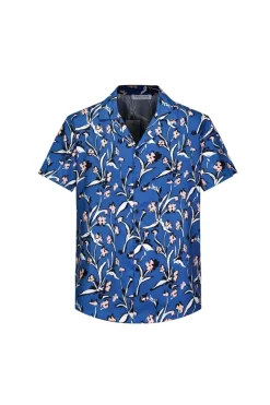Chemise structurée à motifs fleuri