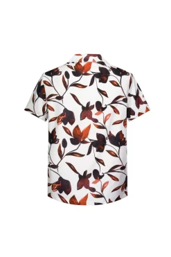 Chemise structurée à motifs fleuri