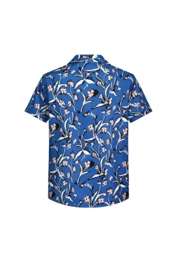 Chemise structurée à motifs fleuri