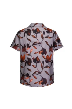 Chemise structurée à motifs fleuri
