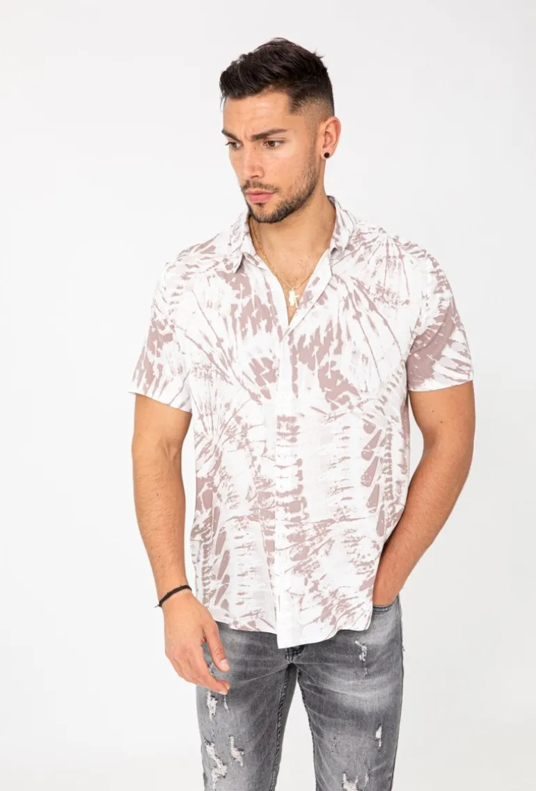 Chemise tie and dye manches courtes