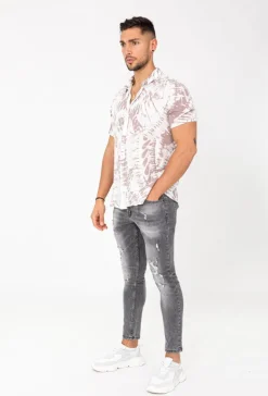 Chemise tie and dye manches courtes