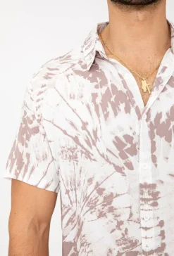 Chemise tie and dye manches courtes