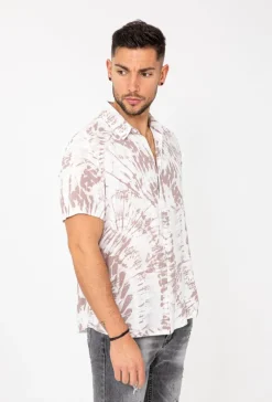 Chemise tie and dye manches courtes