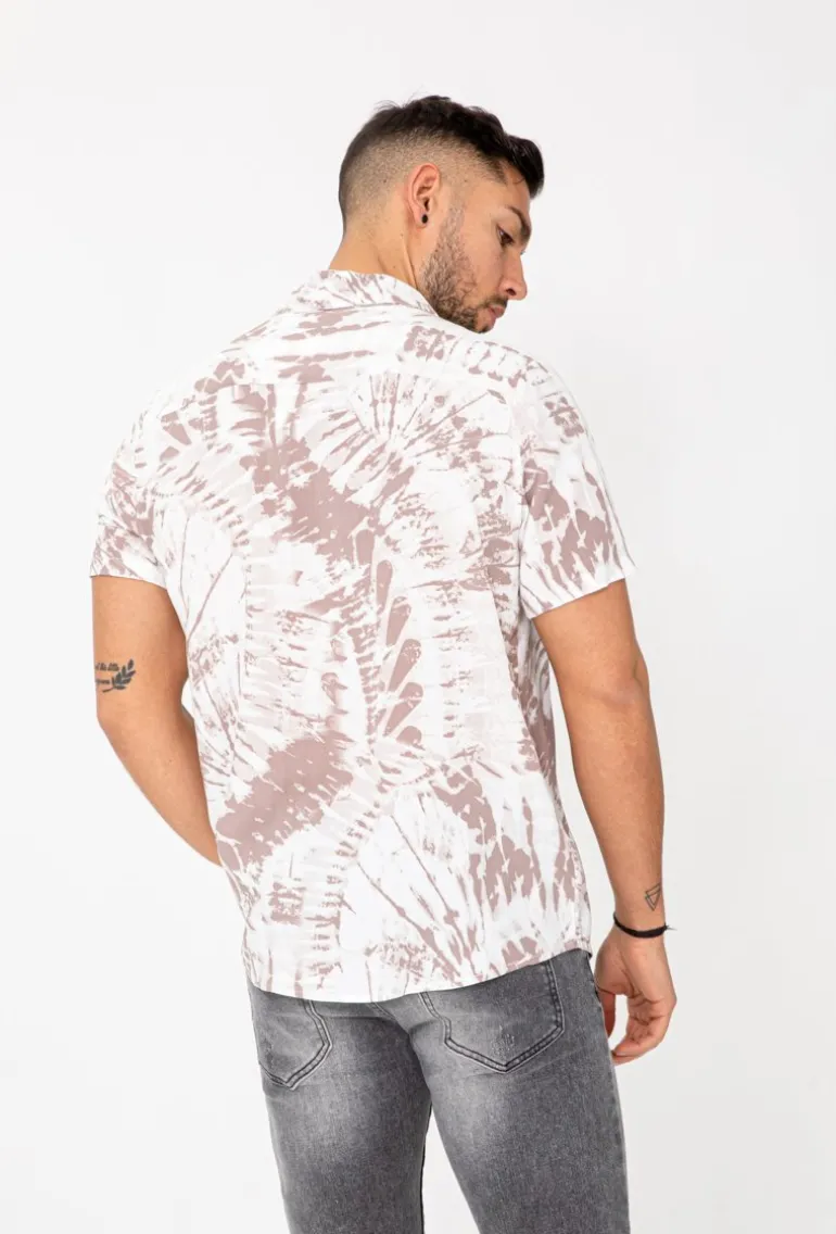 Chemise tie and dye manches courtes