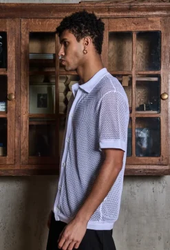 Chemise trouée manches courtes